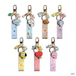 BABOSARANG - BT21 Pendant Patterned Strap Keyring BABOSARANG - BT21 Pendant Patterned Strap Keyring