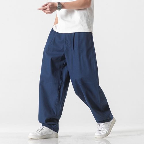 Lefitt - High Waist Plain Linen Wide Leg Pants | YesStyle