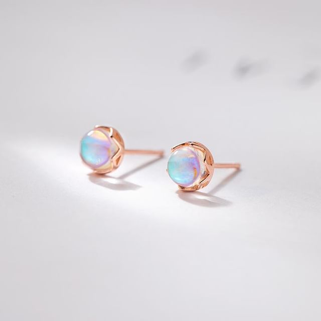Chimerro-Moonstone Alloy Stud Earring