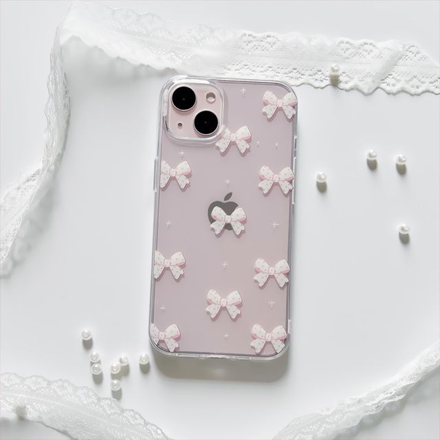 Hunerizie - Bow Phone Case - Iphone 15 / 15 Pro / 15 Pro Max/ 15 Plus ...