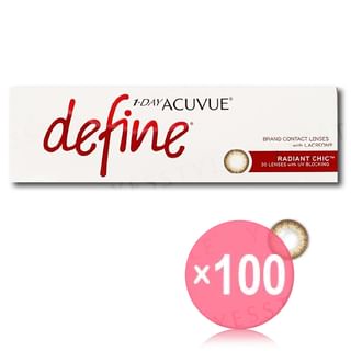 ACUVUE - 1 Day Define Lacreon Color Lens Radiant Chic 30 pcs (x100) (Bulk Box)