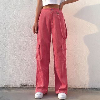 corduroy cargo trousers