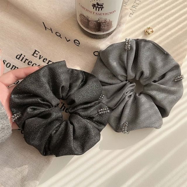 Mentosi-Rhinestone Scrunchie