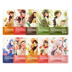 SADOER - Fruit Extract Series Nourishing Mask - 10 Types