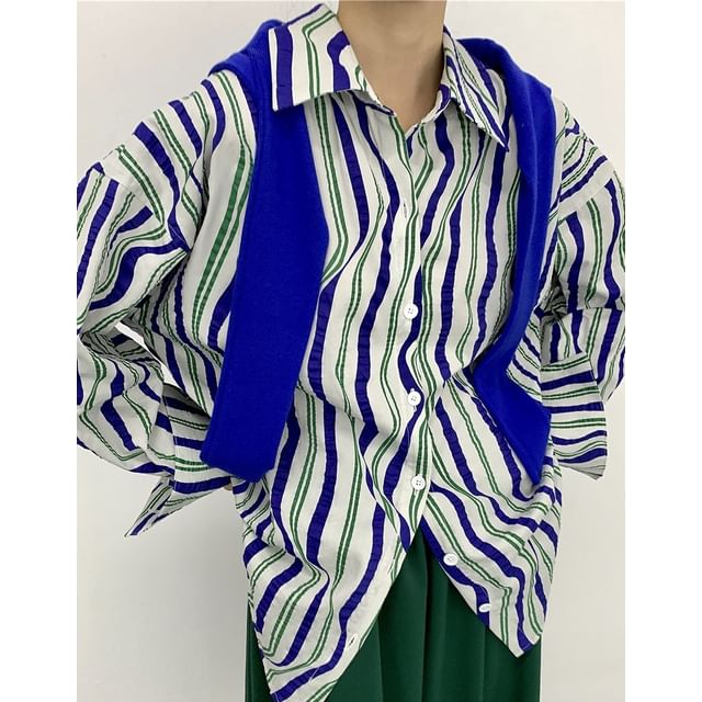Rosewind-Long-Sleeve Striped Shirt