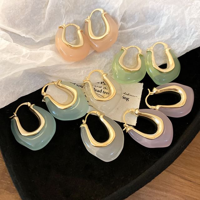 Calafa-Asymmetrical Hoop Earring
