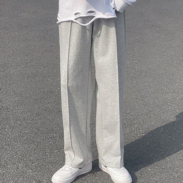 GRAYCIOUS-Drawstring Straight Leg Pants