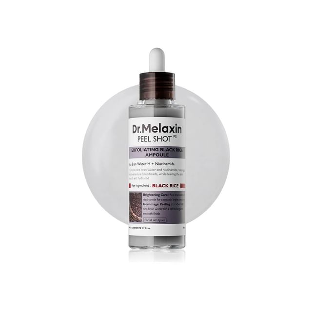 Dr-Melaxin-Peel Shot Exfoliant Black Rice Ampoule Złuszczająca ampułka z czarnym ryżem