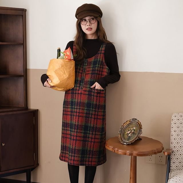 green emerald velvet dress Hunter Green Plaid Sleeveless Cotton Maternity Maxi Dress