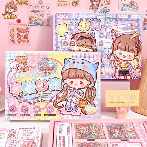 本日発送 Girly Sticker セット - ひざ丈ワンピース