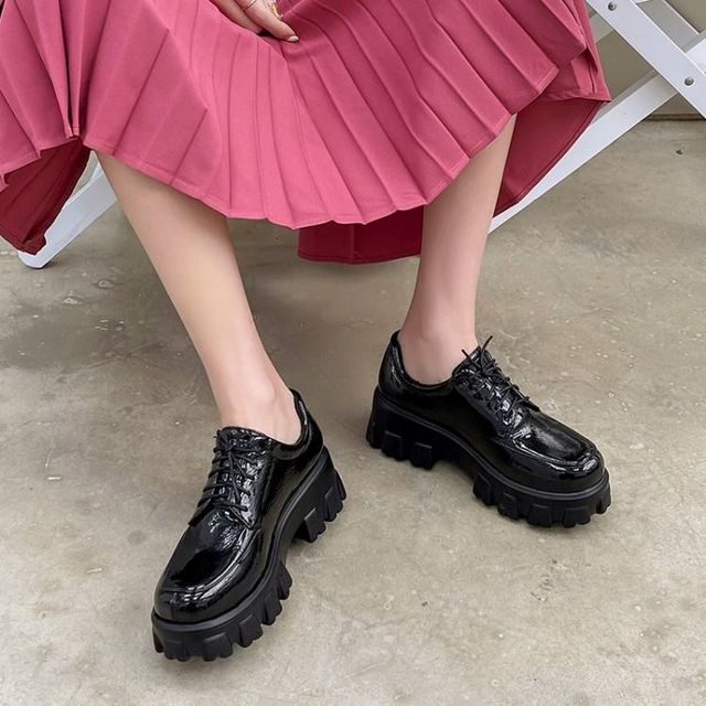 Freesia-Platform Lace Ups