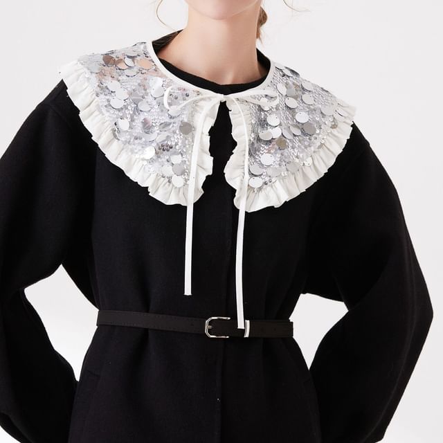 MIOW-Sequined Lace Decorative Collar