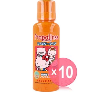 Pieras - Sanrio Hello Kitty Family Propolinse Mouth Wash Peach-Mint 10pcs Bundle Set