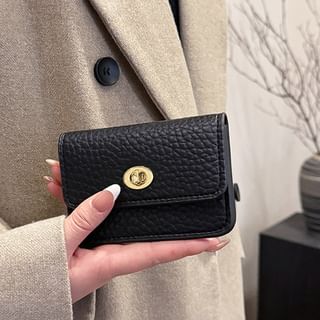 Basaran-Grained Faux Leather Wallet