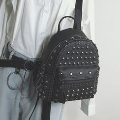 Hase Babe - Studded Faux-Leather Backpack