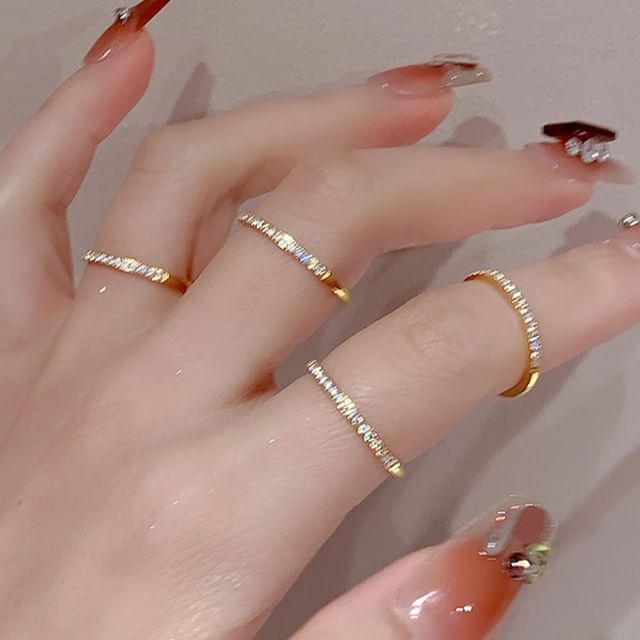 Kiren-CZ Stainless Steel Ring