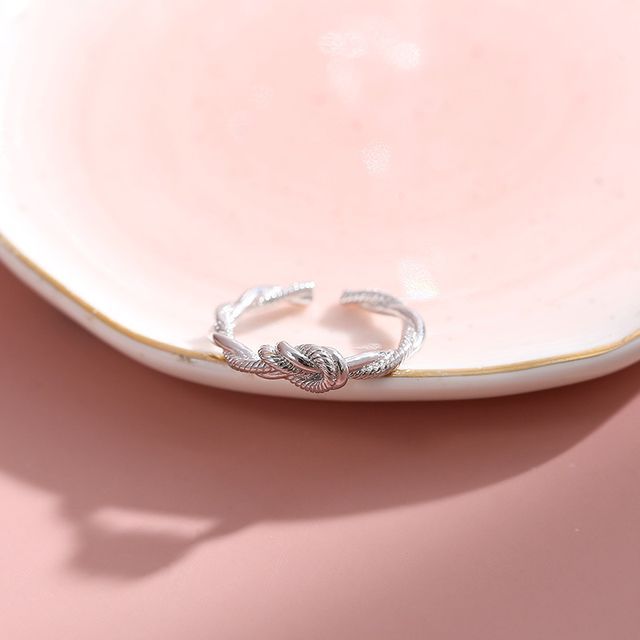 Toinianimos-Knot Sterling Silver Open Ring