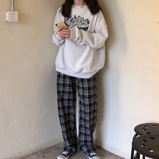 pants and sweatshirt
