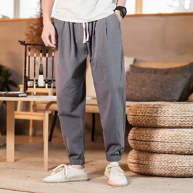 Lefitt-Linen Jogger Pants