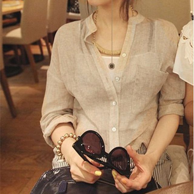 Everose-Plain Blouse