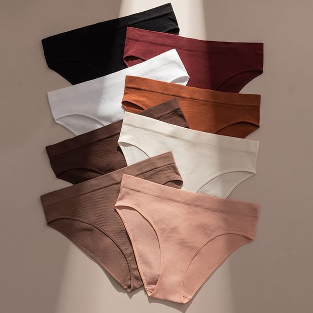 Faiar-Plain Ribbed Panty