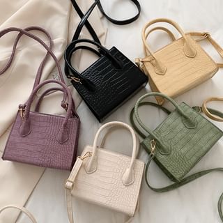 mini croc crossbody bag