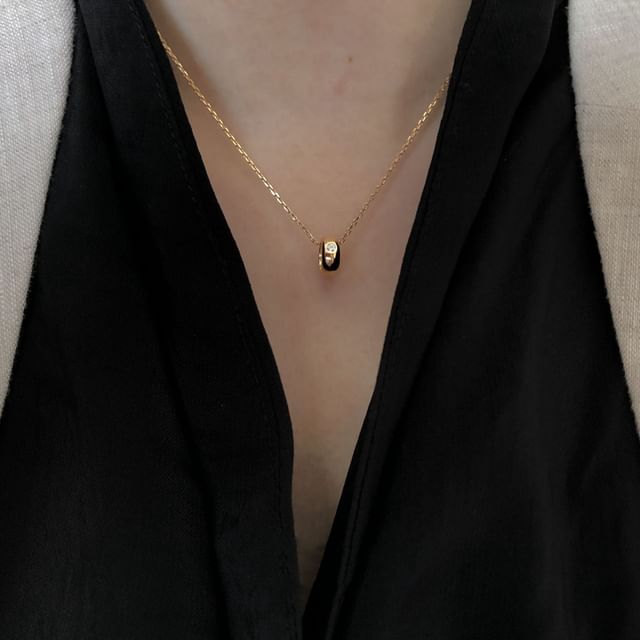 Phoenoa-925 Sterling Silver Ring Pendant Necklace