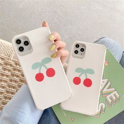 Witheart - Cherry Print Phone Case - iPhone 11 Pro Max / 11 Pro / 11 / SE / XS Max / XS / XR / X / SE 2 / 8 / 8 Plus / 7 / 7 Plus Witheart - Cherry Print Phone Case - iPhone 11 Pro Max / 11 Pro / 11 / SE / XS Max / XS / XR / X / SE 2 / 8 / 8 Plus / 7 / 7 Plus
