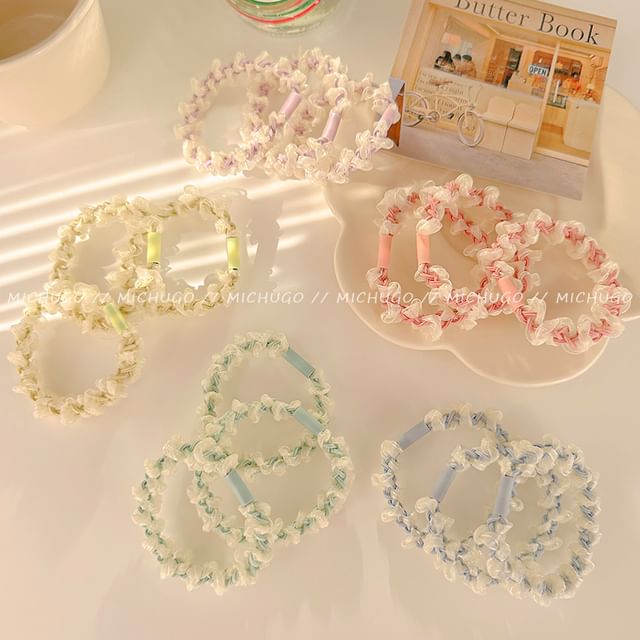 LIDO-Braided Mesh Hair Tie Set