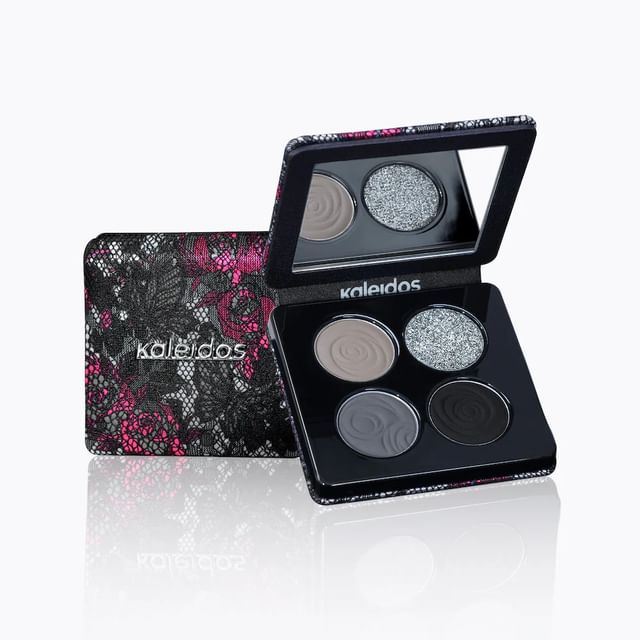 Kaleidos-Smokey Nostalgia Collection 4-Color Eyeshadow Palette - Black Jasmine - Palette fards à paupières 4 couleurs