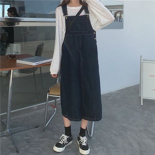 Eiffekee - Denim Dungaree Dress