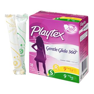 Playtex - Gentle Glide Tampons Multiple Pack (Regular + Super / 9's+9's)