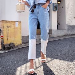 DEEPNY - Washed Gradation Loose-Fit Jeans DEEPNY - Washed Gradation Loose-Fit Jeans