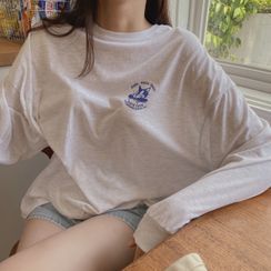 CHERRYKOKO - Cap Print Mélange T-Shirt CHERRYKOKO - Cap Print Mélange T-Shirt