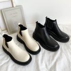 Bolitin - Faux Leather Platform Ankle Chelsea Boots