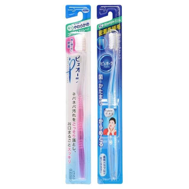 Kao-PureOra Compact Slim Head Toothbrush