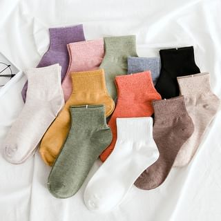 Mimiyu - Set of 5 Pairs: Plain Socks