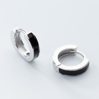 A-ROCH-925 Sterling Silver Hoop Earring