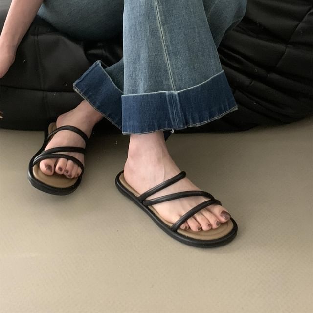 Anran-Strappy Slide Sandals