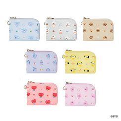BABOSARANG - 'BT21' Patterned L-Zip Card Wallet BABOSARANG - 'BT21' Patterned L-Zip Card Wallet