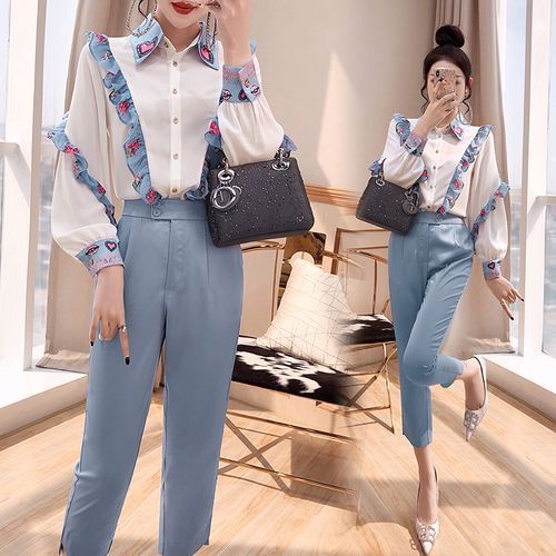 Formal pants outlet and blouse