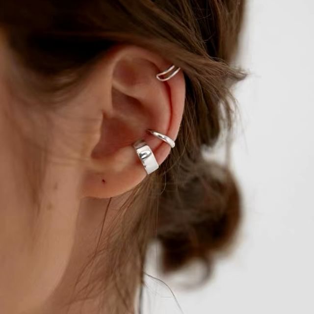 Toinianimos-S925 Sterling Silver Ear Cuff Various Designs