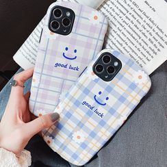 TinyGal - 笑脸印花格子手机保护壳 - iPhone 11 Pro Max / 11 Pro / 11 / SE / XS Max / XS / XR / X / SE 2 / 8 / 8 Plus / 7 / 7 Plus TinyGal - 笑脸印花格子手机保护壳 - iPhone 11 Pro Max / 11 Pro / 11 / SE / XS Max / XS / XR / X / SE 2 / 8 / 8 Plus / 7 / 7 Plus
