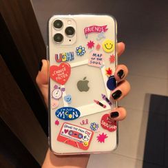 Huella - Cartoon Phone Case For iPhone SE / 7 / 7 Plus / 8 / 8 Plus / X / XS / XR / XS Max / 11 / 11 Pro / 11 Pro Max Huella - Cartoon Phone Case For iPhone SE / 7 / 7 Plus / 8 / 8 Plus / X / XS / XR / XS Max / 11 / 11 Pro / 11 Pro Max