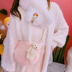 Yunikon - Furry Print Crossbody Bag Yunikon - Furry Print Crossbody Bag