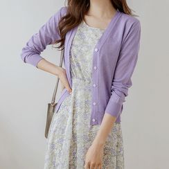 JUSTONE - Colored V-Neck Light Cardigan JUSTONE - Colored V-Neck Light Cardigan