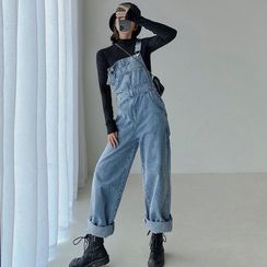 Janflower - Sleeveless Denim Jumpsuit Janflower - Sleeveless Denim Jumpsuit