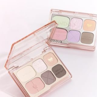 everbab - Bow Series 6-Color Eyeshadow Palette - 2 Types