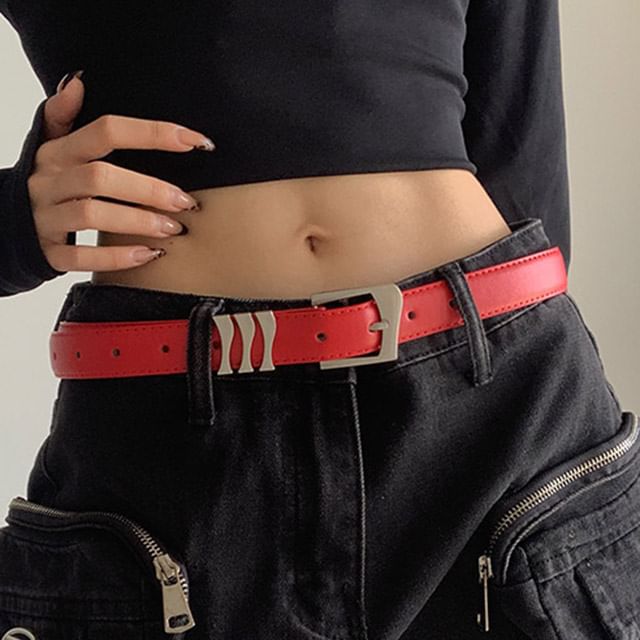 Rofuka-Faux Leather Belt