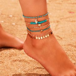Yongge - Set Of 5: Anklet Yongge - Set Of 5: Anklet